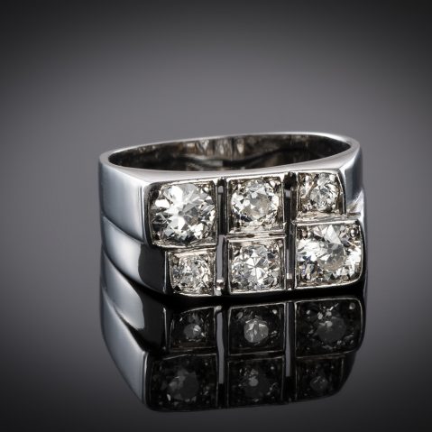 Bague diamants (1 carat) vers 1935
