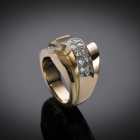 Bague diamants vers 1940