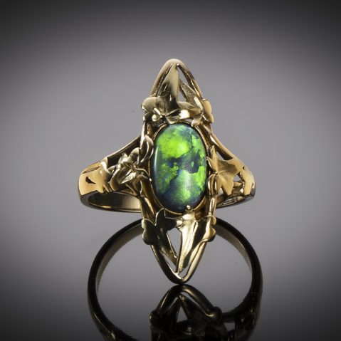 Bague Art nouveau opale