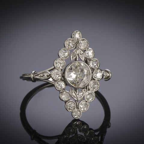Bague Art Déco diamants (1 carat)