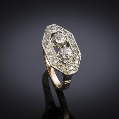 Bague Art Déco diamants (1,10 carat)