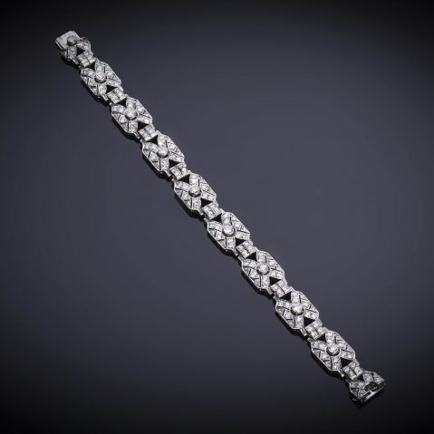 Bracelet Art Déco diamants (3 carats)