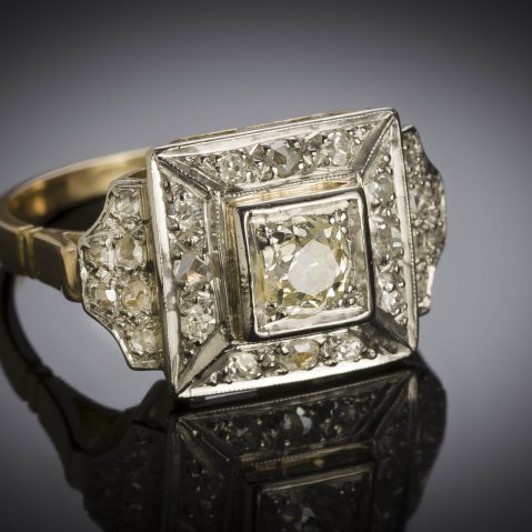 Bague diamants vers 1935 – 1940