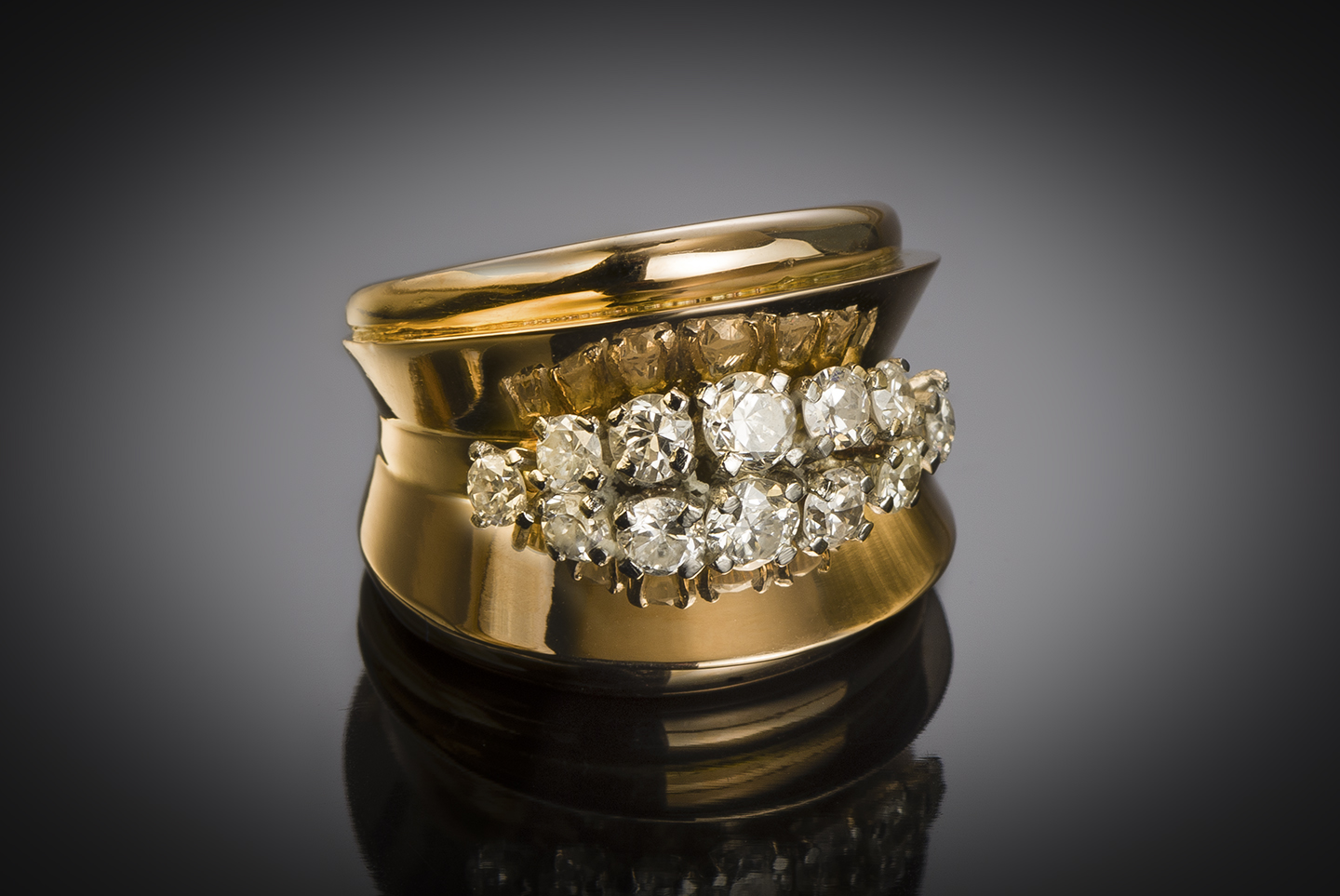 Bague diamants (1,10 carat) vers 1940 – 1950-2