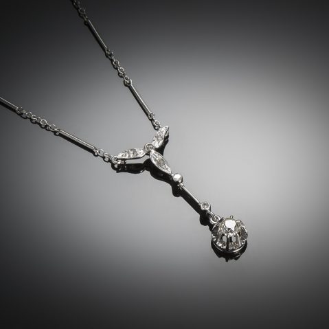 Collier Art Déco diamants