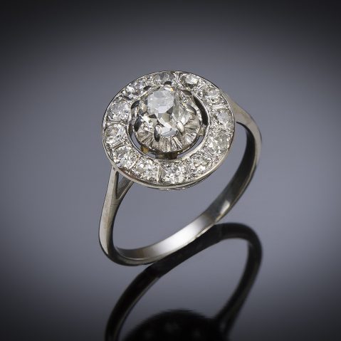 Bague Art déco diamants (1,10 carat)