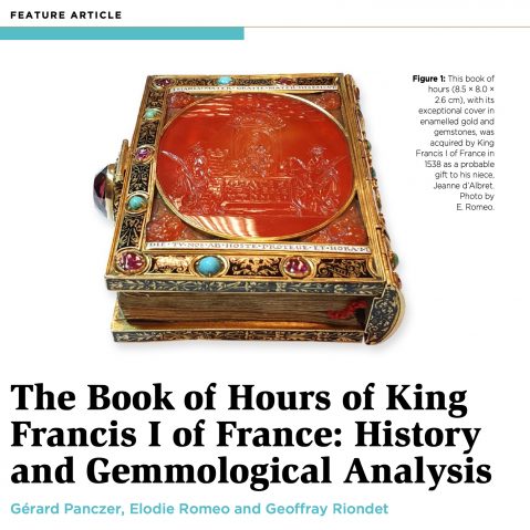 « The Book of Hours of King Francis I of France : History and Gemmological Analysis »