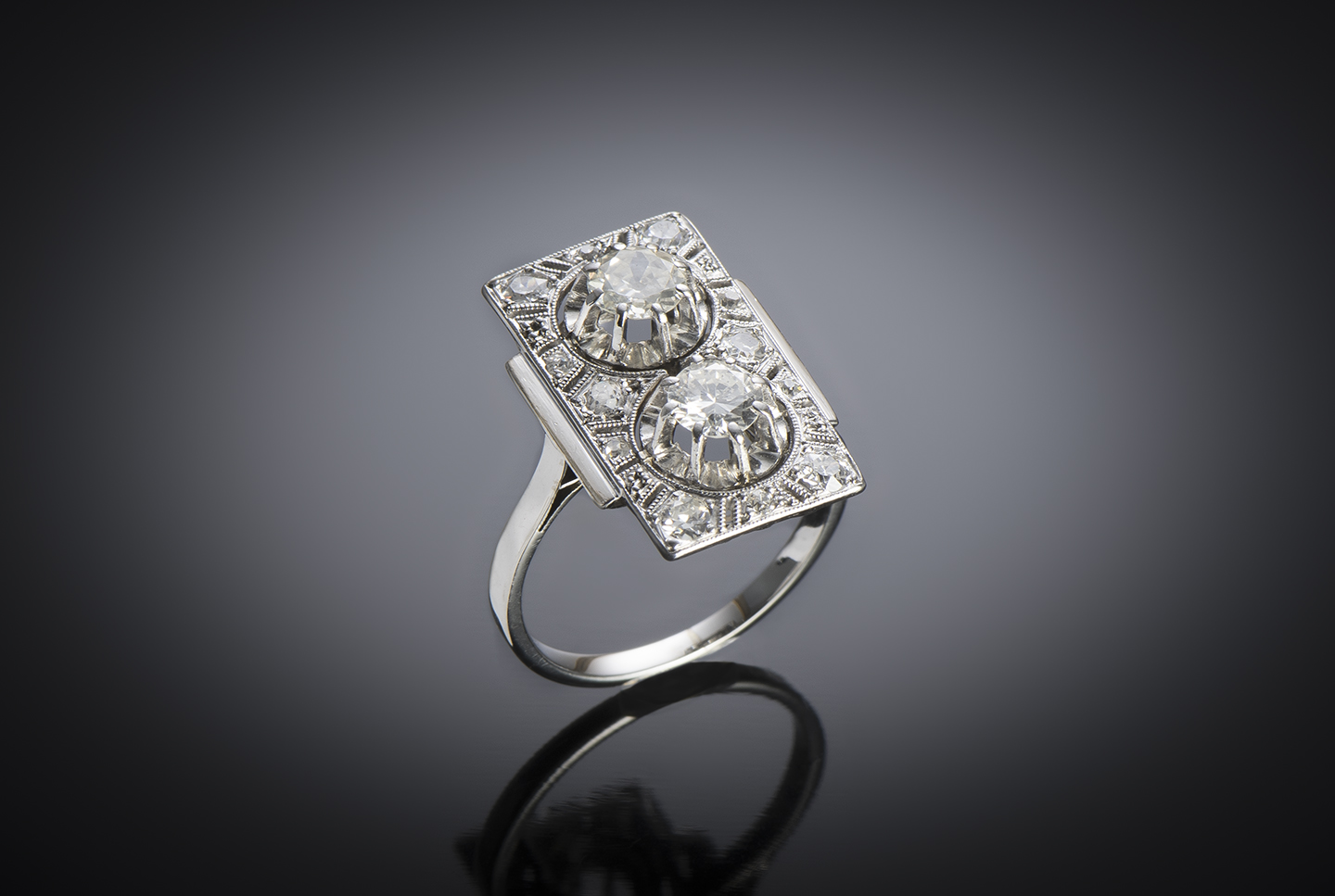 Bague Art déco diamants (1,5 carat)-1