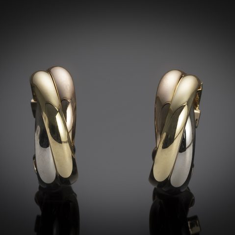 Boucles d’oreilles Cartier Trinity grand modèle