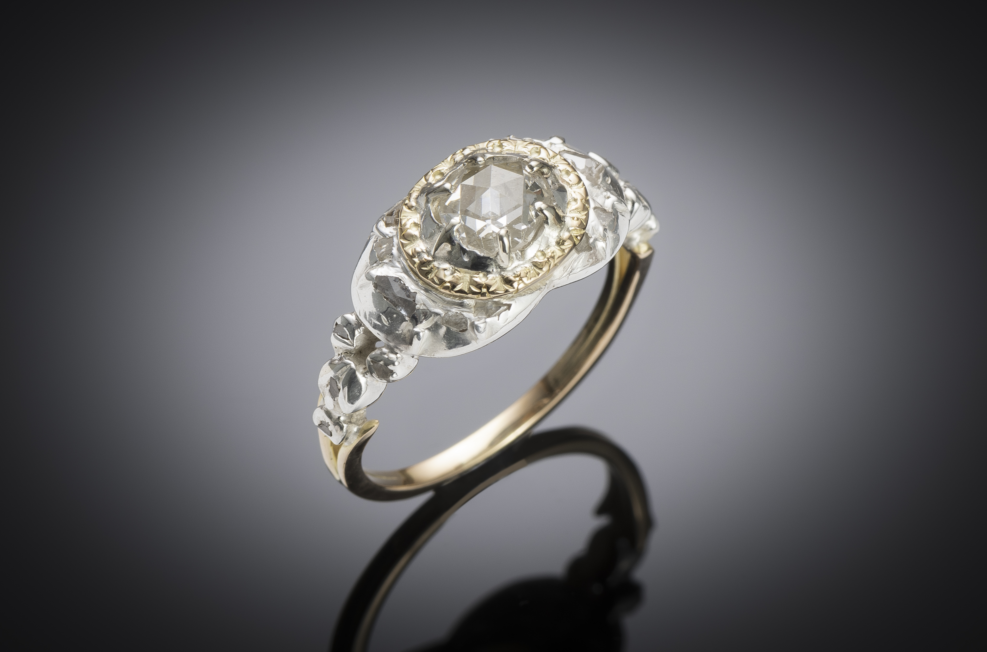 Bague diamants XVIIIe siècle-1