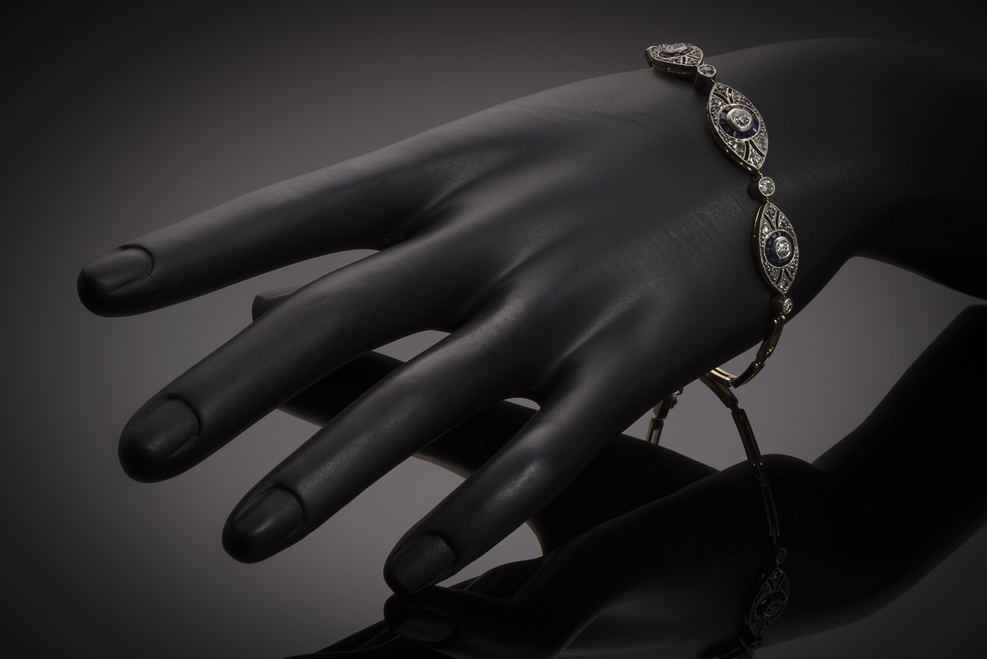 Bracelet Art Déco diamants – Travail français vers 1930-2