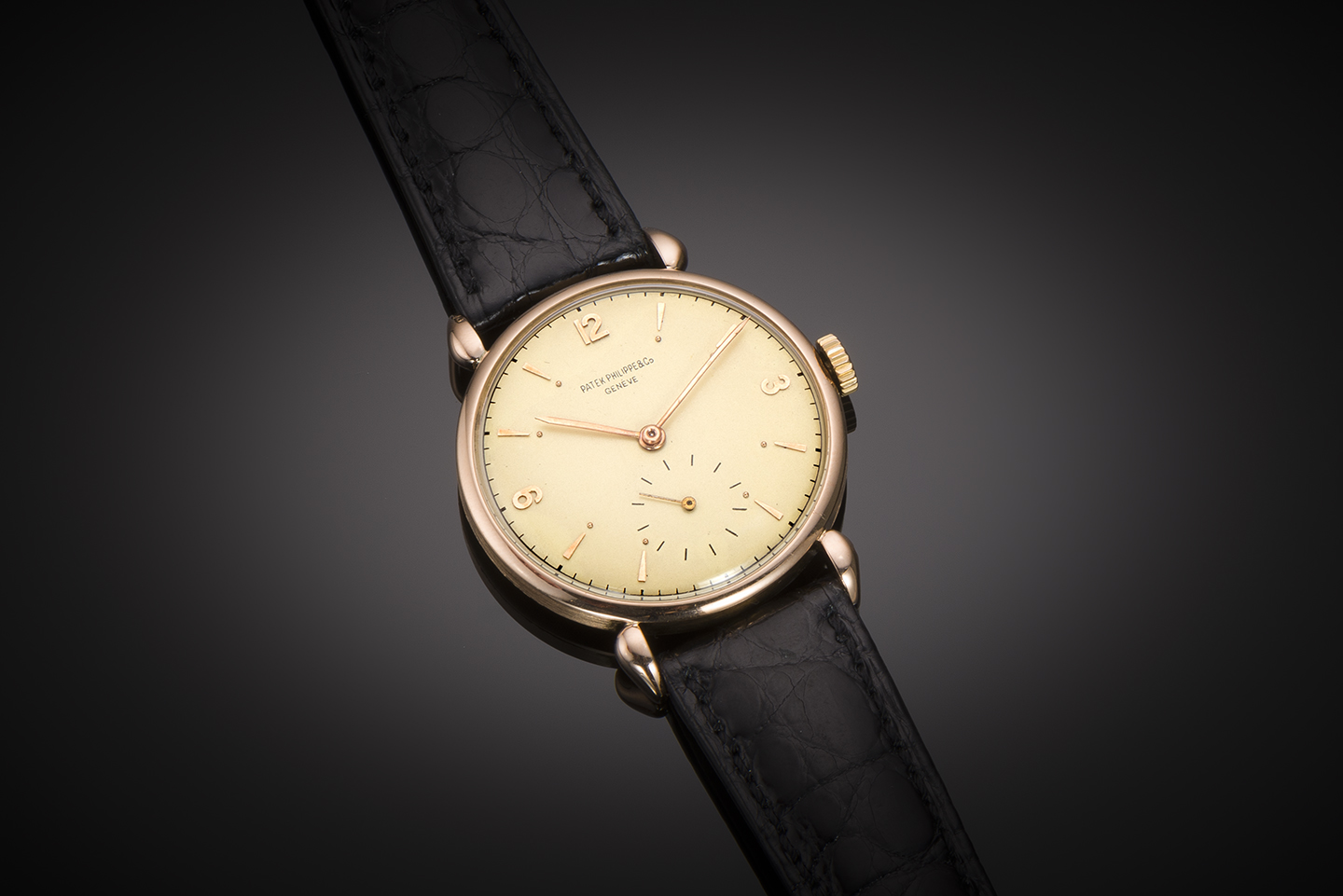 Montre Patek Philippe vintage vers 1940 grande taille or rose – Révision juin 2022-1