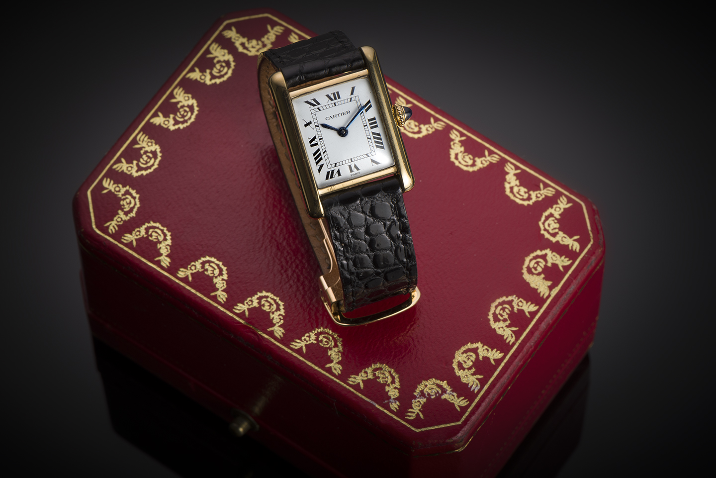 Montre Cartier Tank lady or mécanique vintage 1978 (full set : papiers, écrin, boucle déployante) – Révision janvier 2023-1