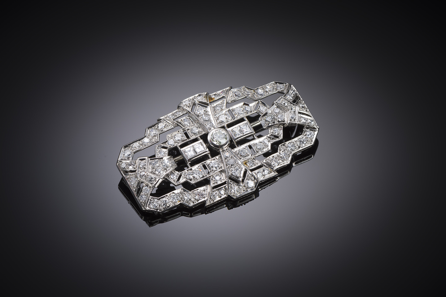 Broche Art Déco diamants-1