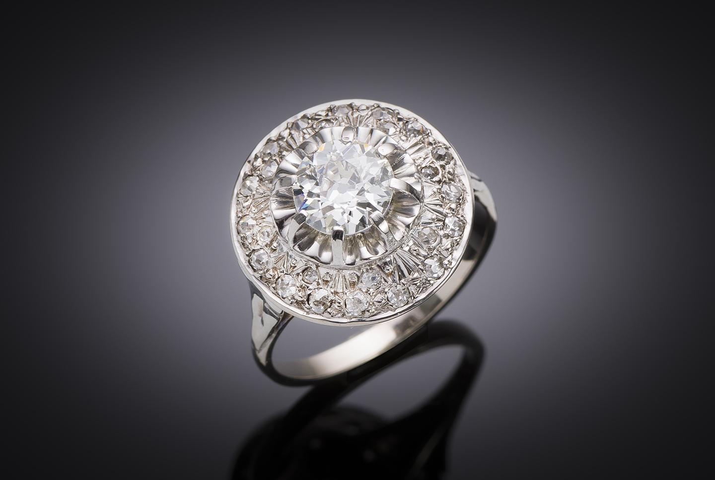 Bague Art déco diamants (1,60 carat, centre 1,05 carat)-1