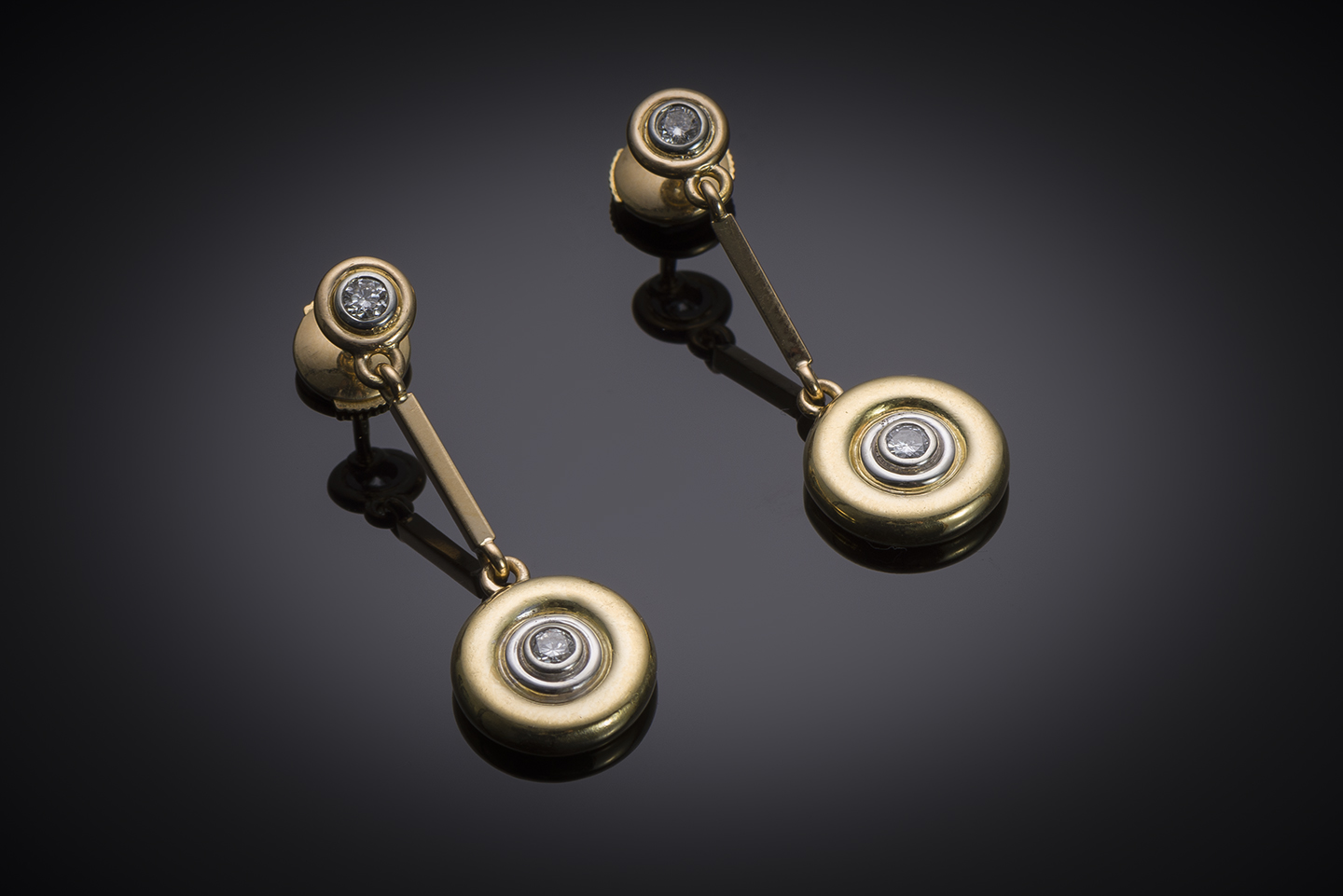 Boucles d’oreilles diamants vintage-1