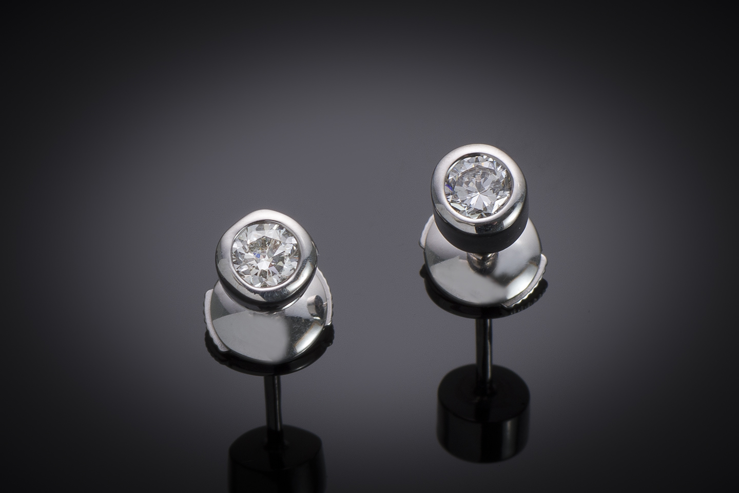 Boucles d’oreilles diamants (0,80 carat – Certificats GIA – E VS2)-1