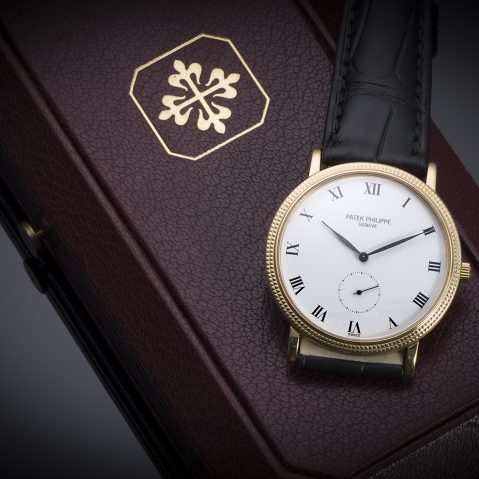 Montre Patek Philippe Calatrava « Clous de Paris » or