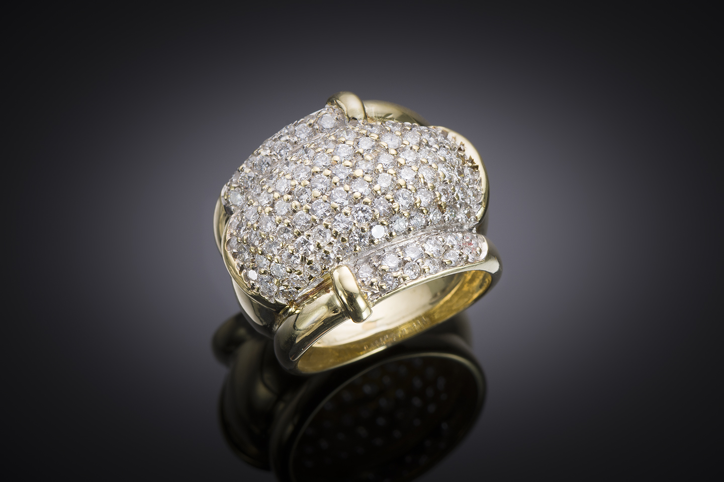 Bague vintage diamants brillant environ 2 30 carats Apr s 1970