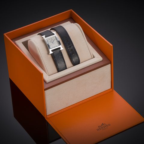 Montre Hermès Heure H, bracelet double