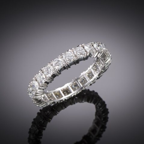 Alliance diamants (1,30 carat) en platine