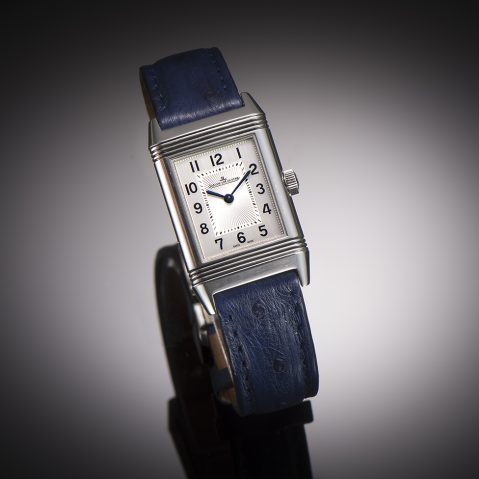 Montre Jaeger-LeCoultre Reverso lady acier mécanique (réf. : 221.8.86. vers 2010)