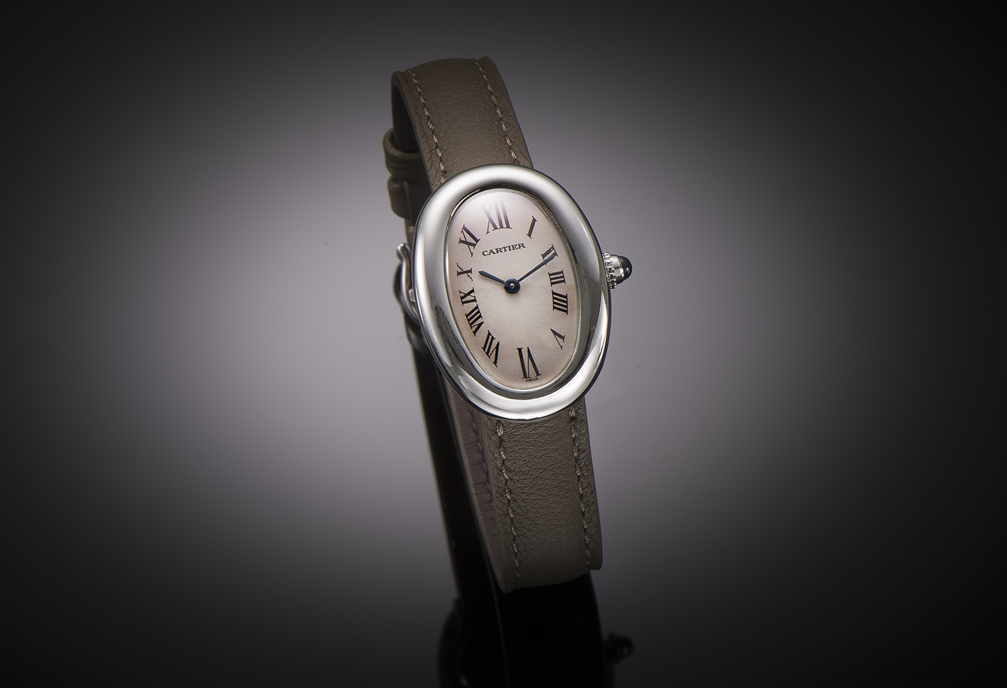 Montre Cartier Baignoire or gris-1