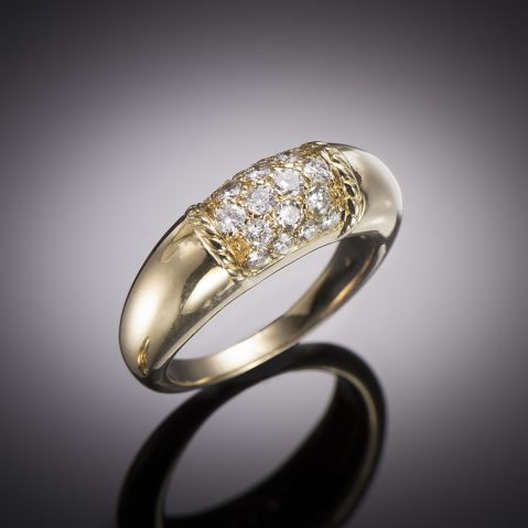 Bague Van Cleef & Arpels « Philippine » diamants (T. 52) vers 1970