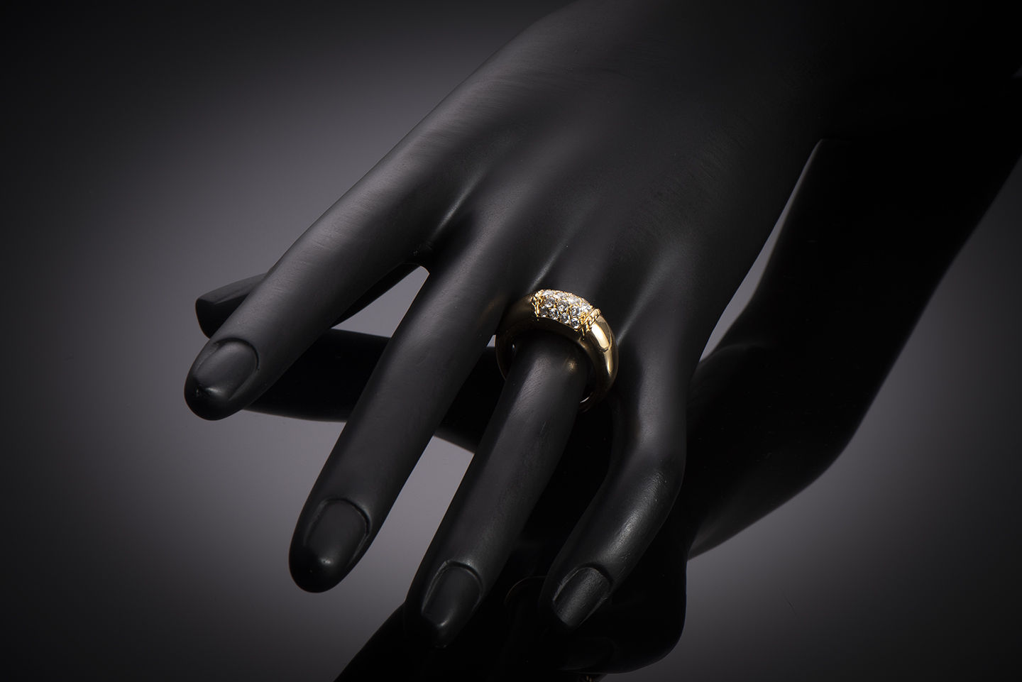 Bague Van Cleef & Arpels « Philippine » diamants (T. 52) vers 1970-2