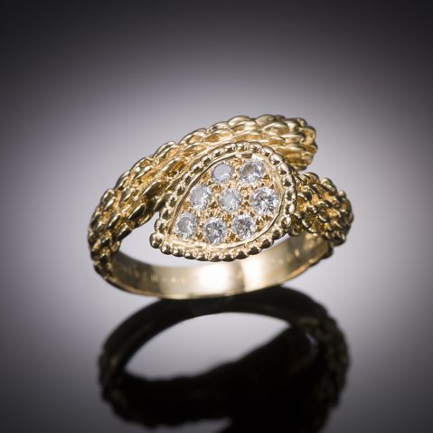 Bague Boucheron serpent Bohème diamants