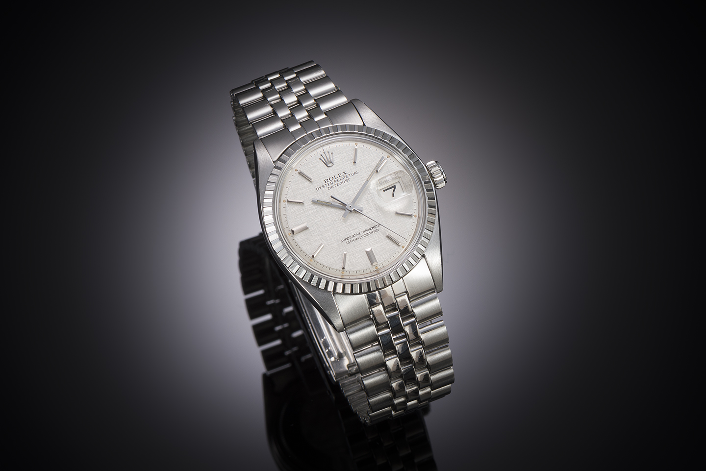 Montre Rolex Datejust vintage 1971 acier or gris, avec écrin Rolex – Révision janvier 2024-1