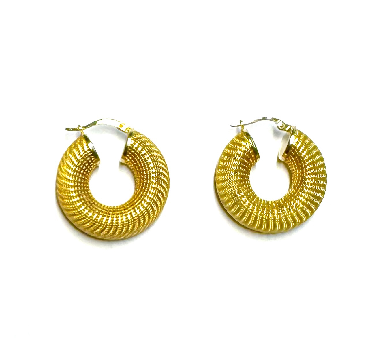 Boucles d’oreilles vintage (diamètre 2,7 cm)-3