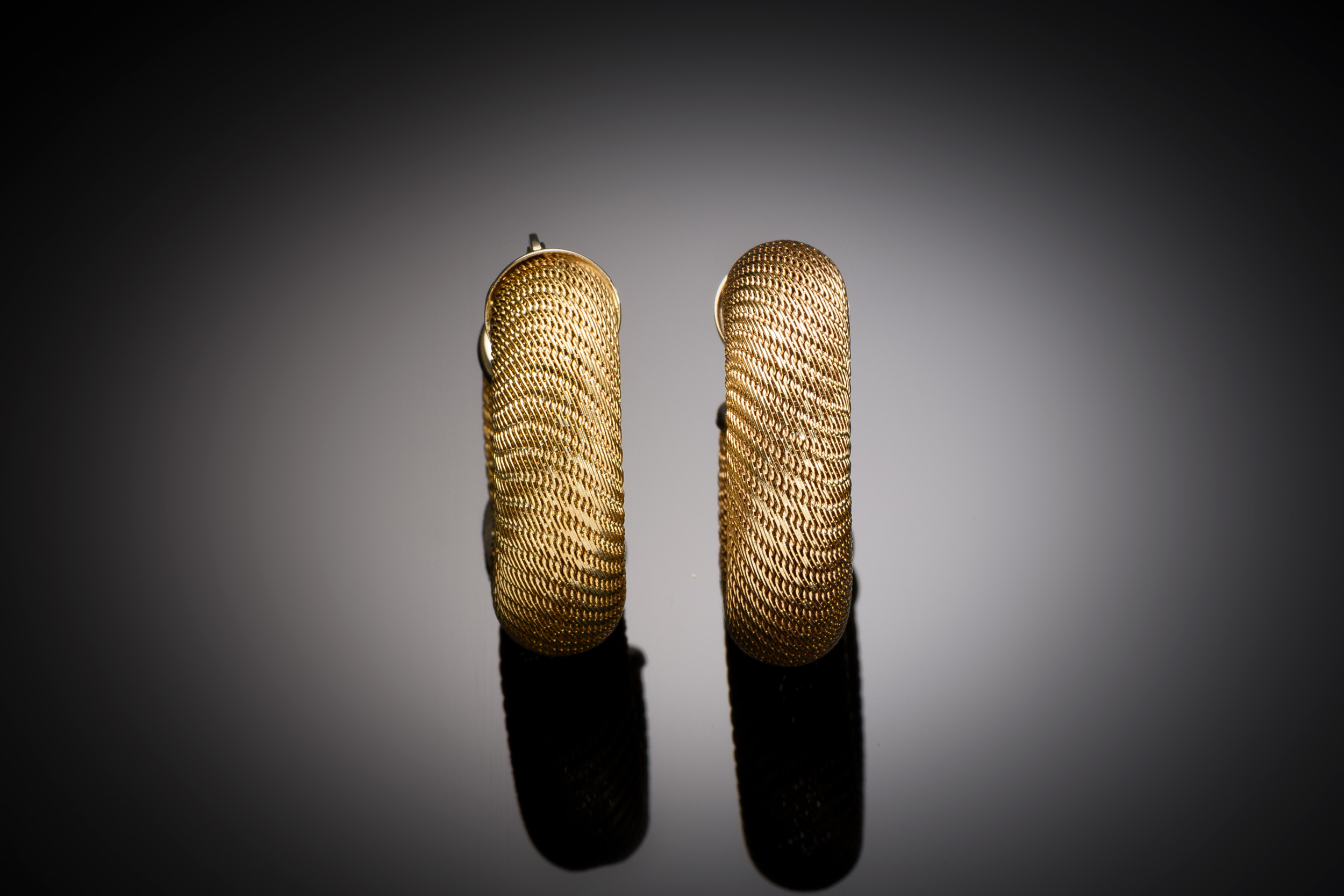 Boucles d’oreilles vintage (diamètre 2,7 cm)-1