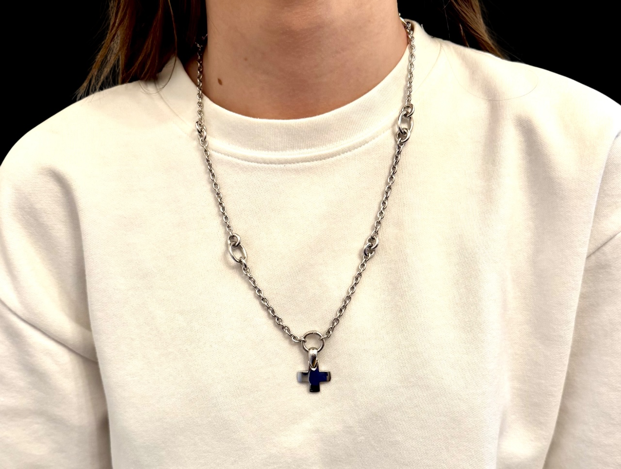 Long collier Pomellato or gris 57 cm – 64,80 grs-2