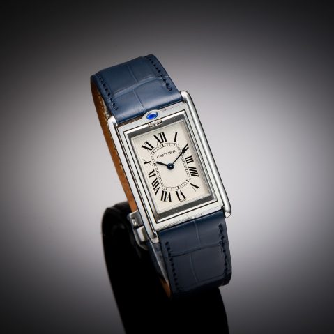Montre Cartier basculante mécanique, full set (papiers d’origine et écrin) – Référence 2390