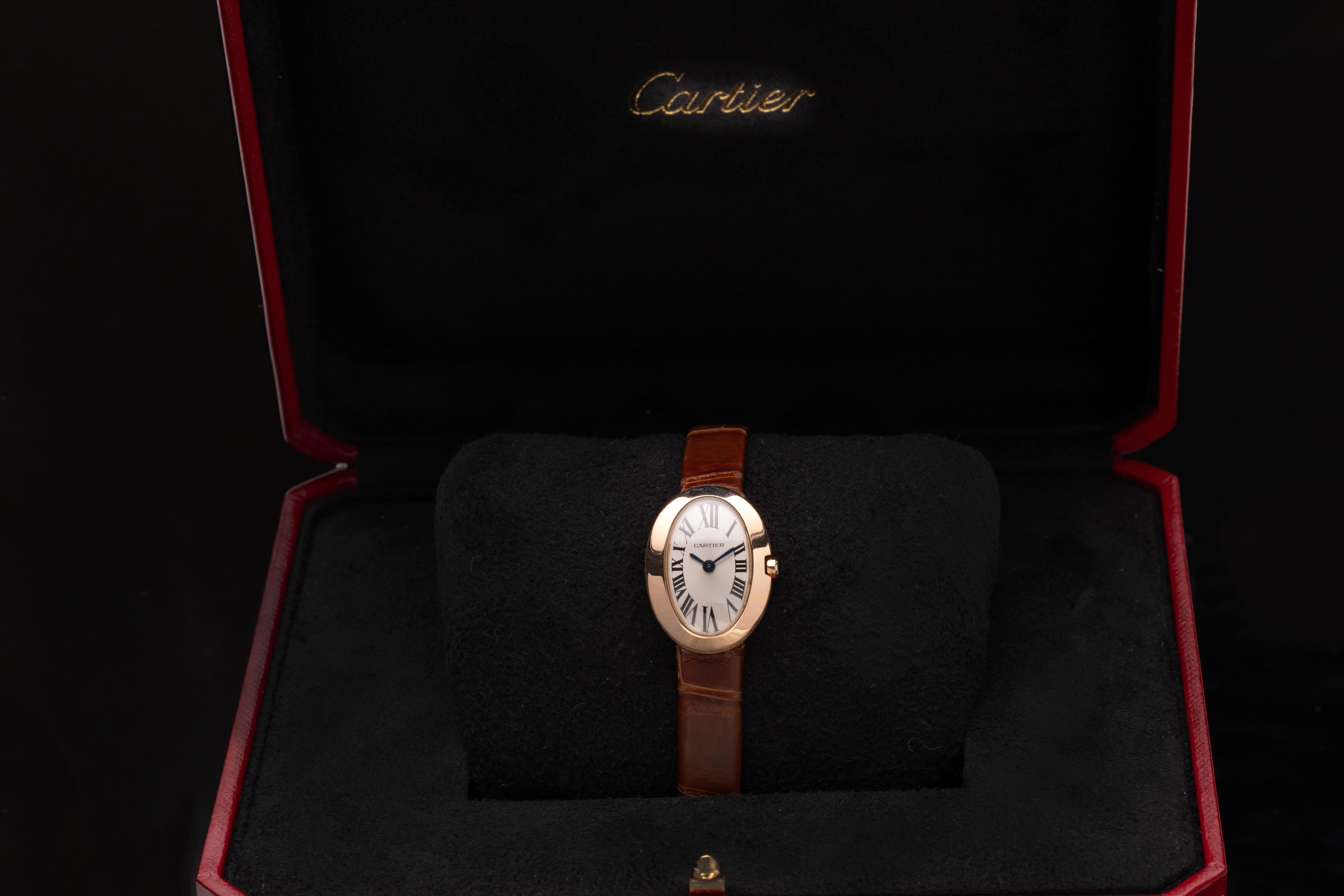 Montre Cartier Mini Baignoire or rose-1