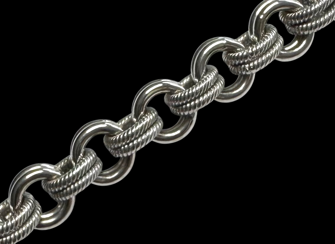 Bracelet vintage or gris-2