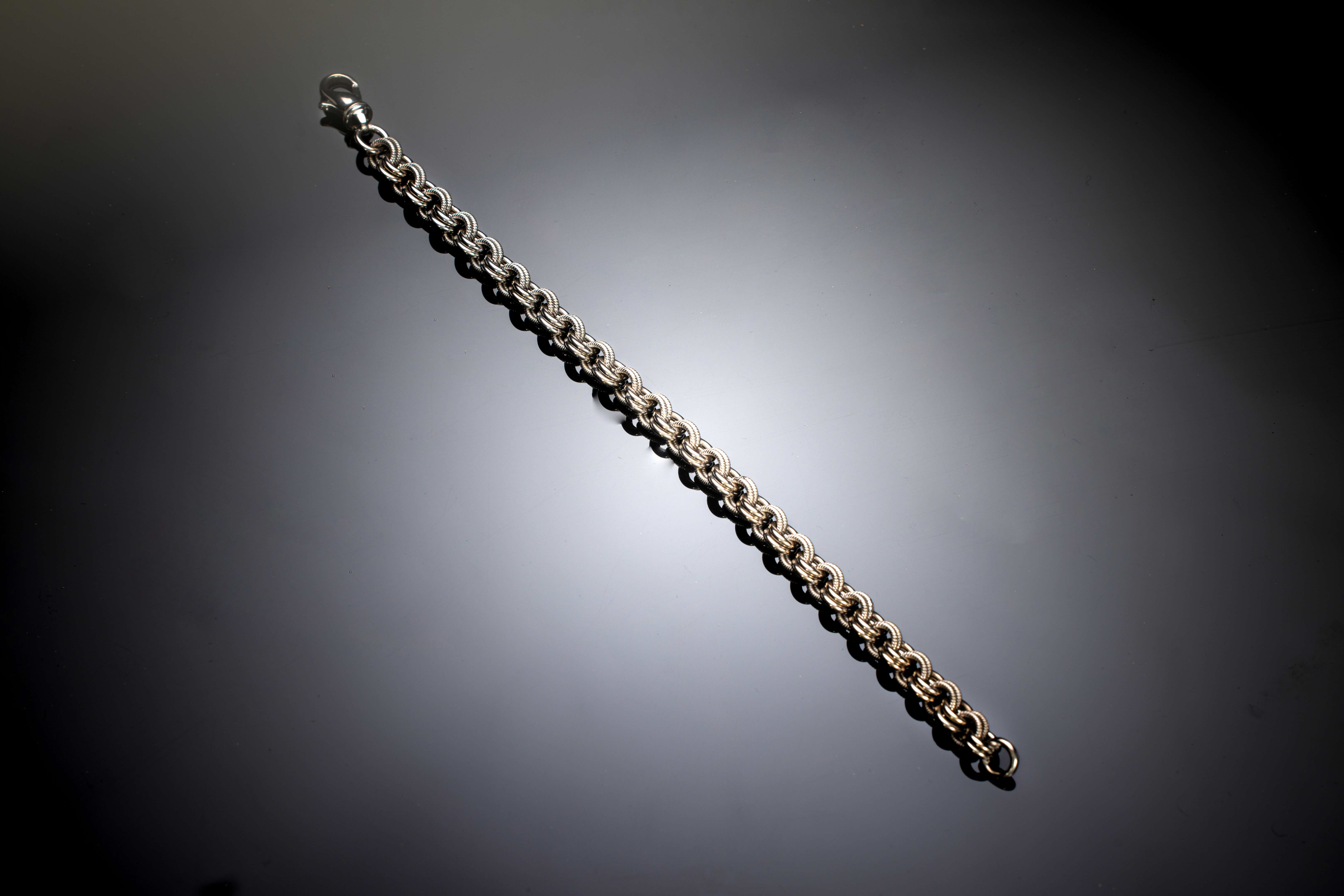 Bracelet vintage or gris-1