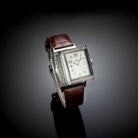 Montre Jaeger-LeCoultre Reverso Lady Grande Taille Ultra Thin diamants mécanique