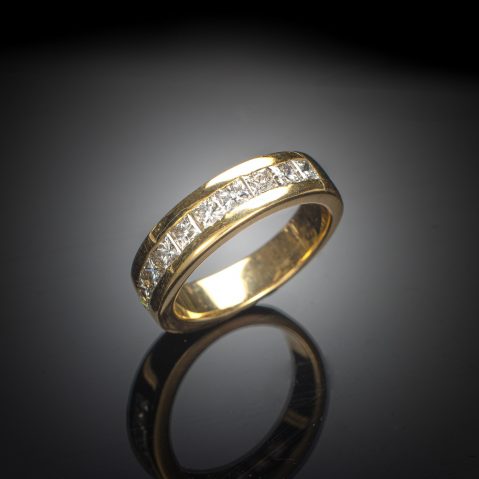Alliance diamants princesse (1,50 carat)