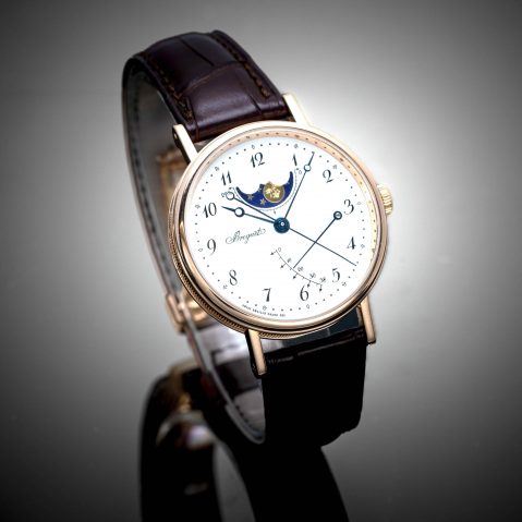 Montre Breguet Classique à complications or rose avec écrin de la marque