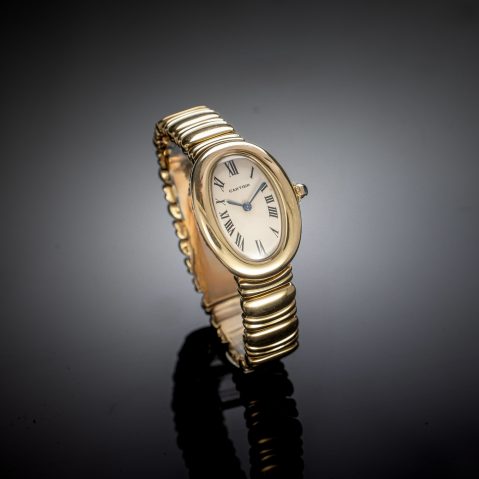Montre Cartier Baignoire bracelet or
