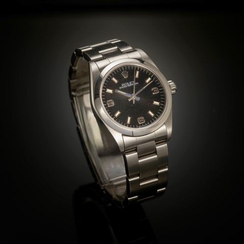 Montre Rolex Oyster Perpetual lady cadran noir 31 mm