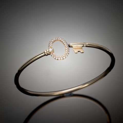 Bracelet Tiffany clef diamants