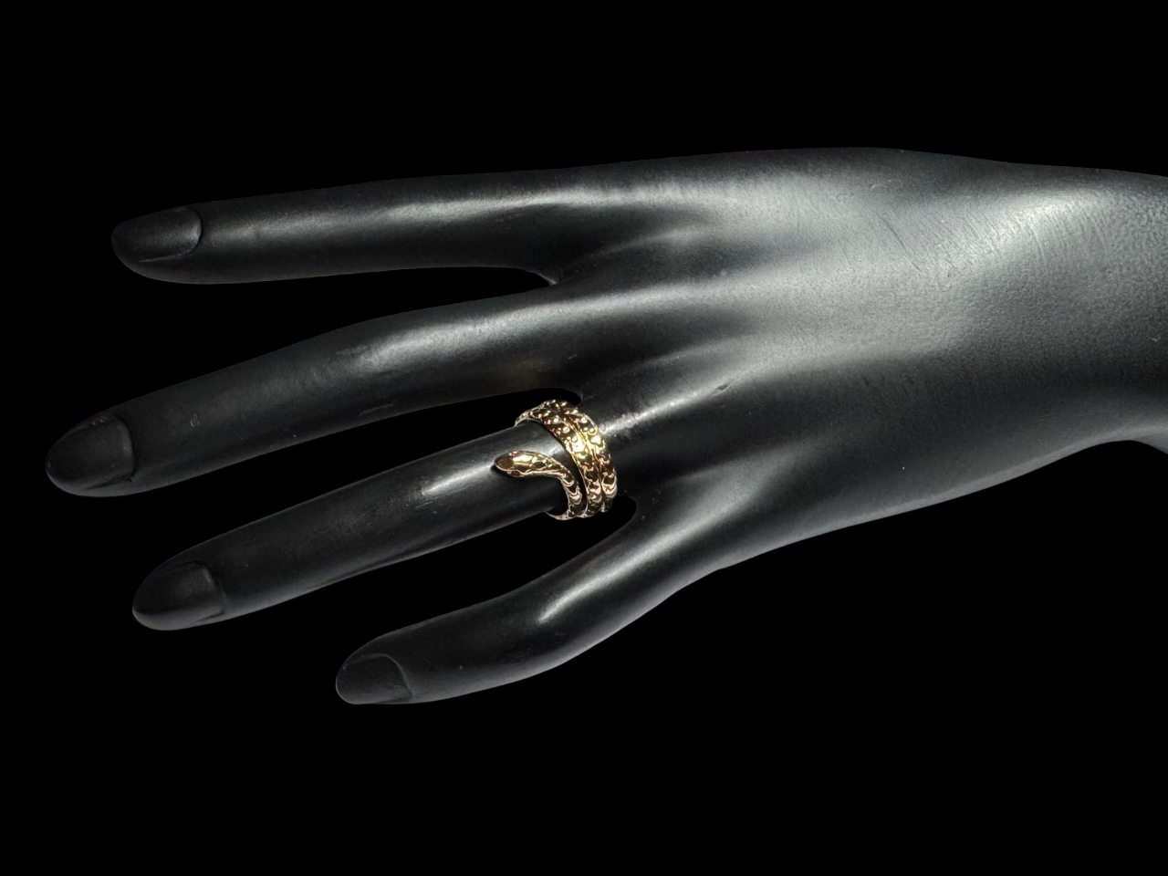 Bague serpent rubis début XXe siècle-2