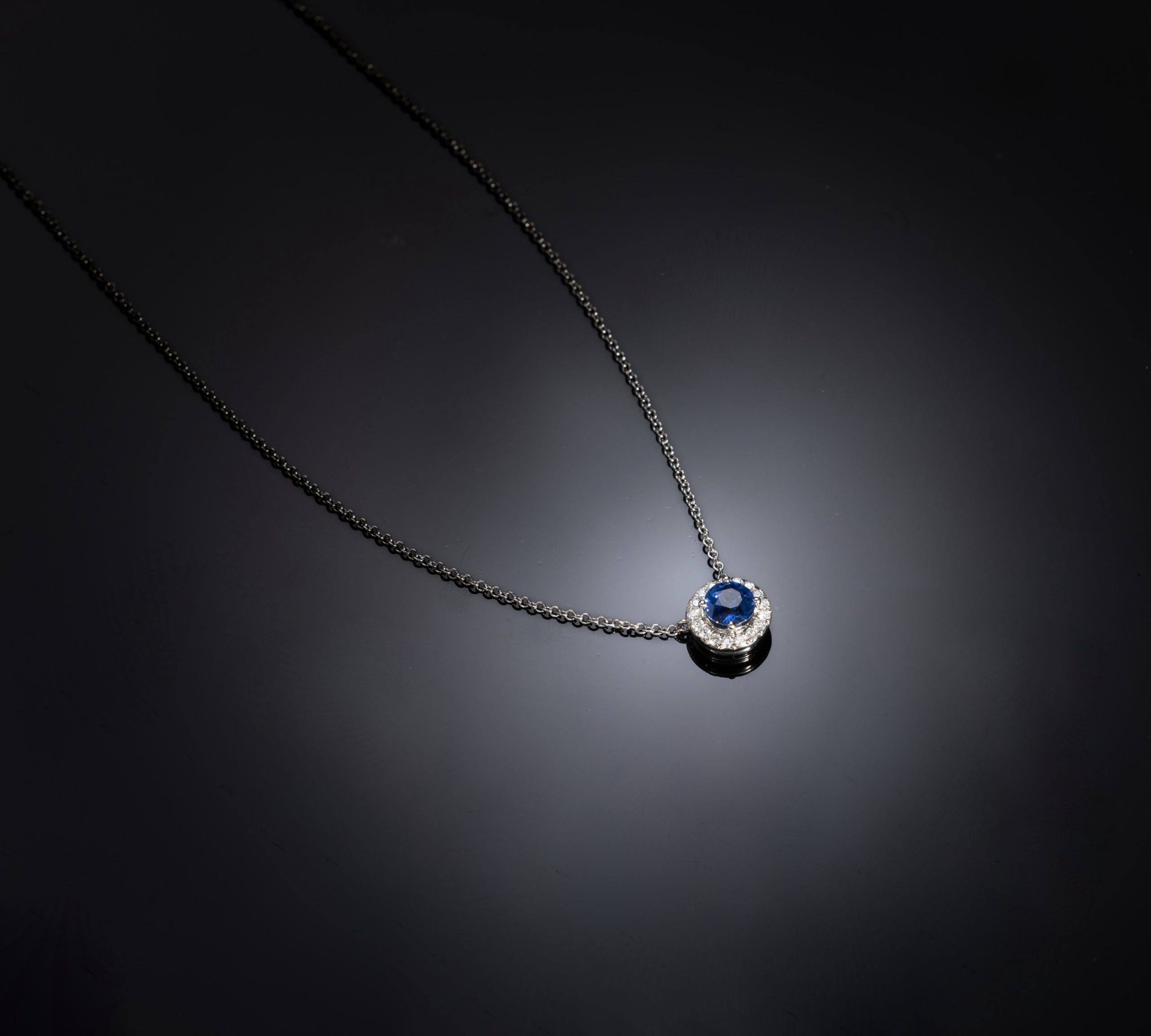 Collier Tiffany saphir et diamants-1