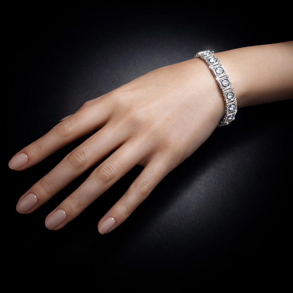 Bracelet vers 1920 diamants-2