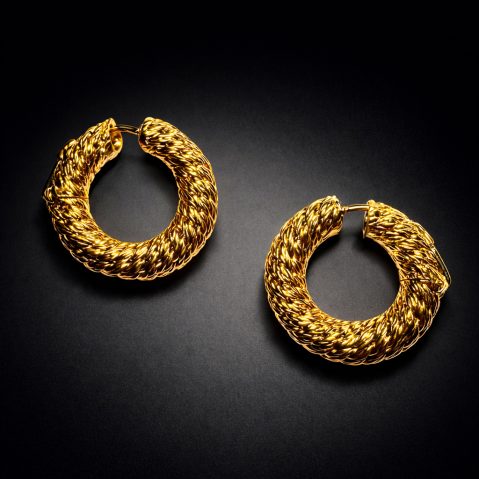 Boucles d’oreilles O.J. Perrin vintage en or