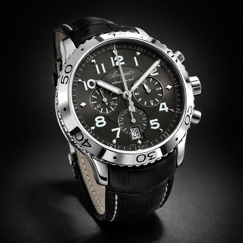 Breguet Type XX – XXI – XXII Transatlantique 3810ST Black – Full set-1