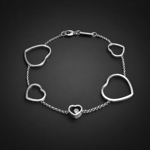 Bracelet Chopard diamant Happy Hearts